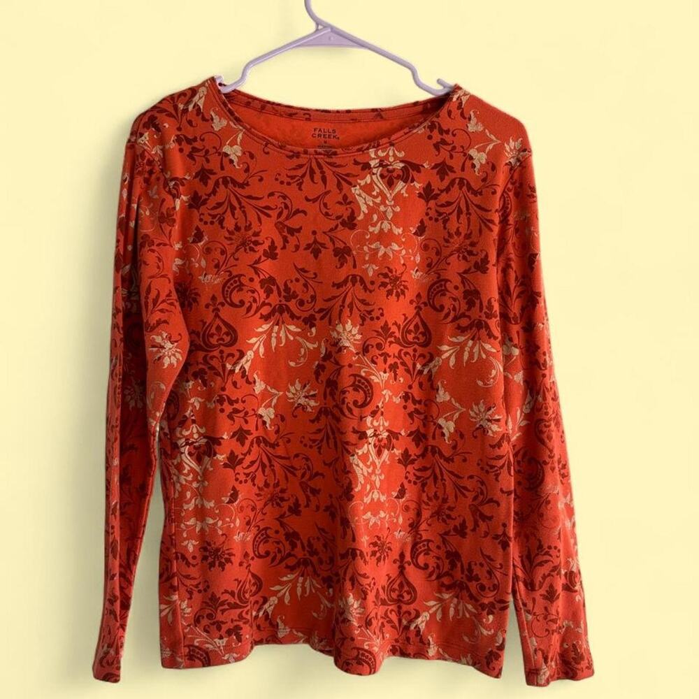 Vintage y2k falls creek orange top